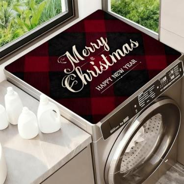 Imagem de Tapete de cobertura superior para lavadora e secadora, decoração de lavanderia antiderrapante, protetor de decoração de eletrodomésticos de cozinha tamanho 60 x 50 cm