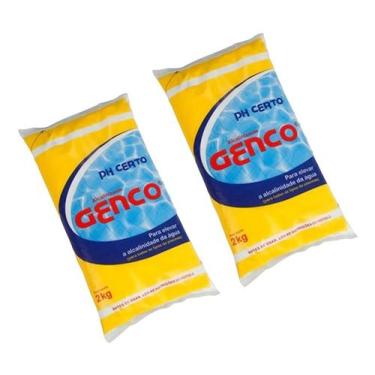 Imagem de Kit 2 Ph Certo Genco Elevador De Alcalinidade Piscinas 2kg