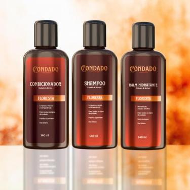 Imagem de Kit Shampoo + Condicionador + Balm Cabelo Barba Condado