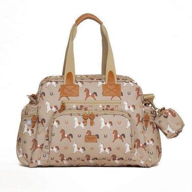Imagem de Bolsa De Maternidade Masterbag Everyday Cavalinhos Bege