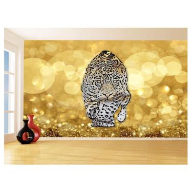 Imagem de Papel De Parede 3D Animais Pop Art Onça Pintada 3,5M Pxa101
