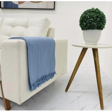 Imagem de Mantas Decorativas para Sofá, Cama 2,10 x 1,20 Cms (AZUL BEBE)