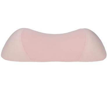 Imagem de Almofada de suporte lombar, alívio de dor nas costas, ergonômica, respirável, espuma viscoelástica para assento de carro, cadeira de escritório, cama (rosa pêssego)