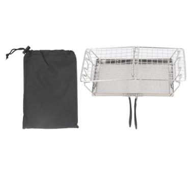 Imagem de Torradeira de fogão de acampamento de aço inoxidável dobrável portátil torradeira para piquenique ao ar livre e acampamento