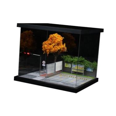 Imagem de EHJRE Diorama de Maquete de Rua em Escala 1/64, Presente Ideal para Montar Você Mesmo, com Iluminação Inclusa.