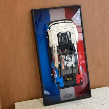Imagem de JKZUZU Display Wallboard for Lego 42153 NASCAR Next Gen Chevrolet Camaro ZL1, Home or Office Decorative Wall Panels,Adult Collectibles Wall Mount Frame (No Car Included) (42153 Display Wallboard)