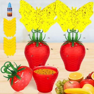 Imagem de Armadilhas para moscas de frutas para ambientes internos, seguro para animais de estimação e pessoas, apanhador eficaz de moscas de frutas para mosquitos, mosquitos