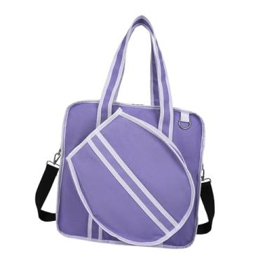 Imagem de Vaveren Bolsa de tênis, bolsa de ombro para raquete, multiuso, esportiva, fitness, esportiva, grande para raquete, Roxo