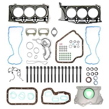 Imagem de INGKAN Kit de junta de cabeça de cilindro de motor 3,6L com parafusos serve para Chrysler 200 300, Dodge Challenger Charger Grand Caravan, Jeep Wrangler, Ram 1500 3.6L V6 24 Válvula VIN G OE HS26541PT