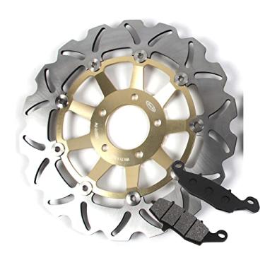 Imagem de Discos e pastilhas de freio dianteiro Arashi para Suzuki GS500E 1996-2003, acessórios de substituição de motocicleta dourados