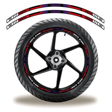 Imagem de Adesivo Refletivo Friso Roda Moto Yamaha Azul Azul 2