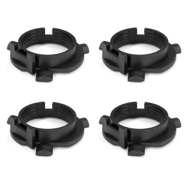 Imagem de KUQUTIDY 4 peças base de farol LED para carro, anel de retenção de farol adaptador de LED H7, suporte de montagem da base da lâmpada de farol, soquete de suporte de lâmpada para KIA K3 K4 K5 Sorento