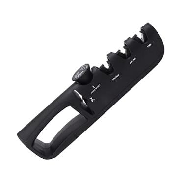 Imagem de TOPINCN Afiador de Facas, Lâmina de Cozinha 4 Em 1 e Ferramenta de Afiar Tesouras Afiador de Facas de 3 Estágios de Manual de de Cozinha Ajustável para