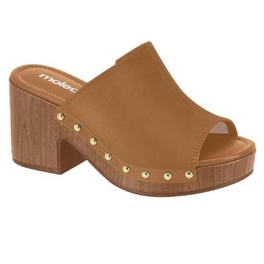 Imagem de Tamanco Feminino Meia Pata Moleca Salto Bloco Calce Facil 5549.107