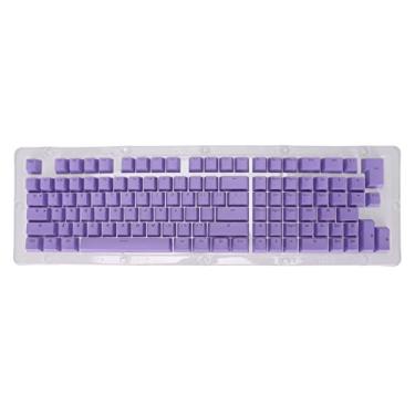 Imagem de Teclas de teclado Grcfumo, 114 teclas, teclas retroiluminadas, adequadas para a maioria dos teclados mecânicos (mini purple)