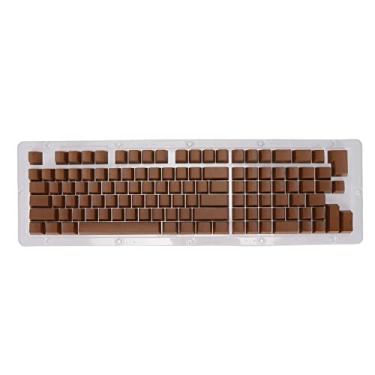 Imagem de Teclas de teclado Grcfumo, 114 teclas, teclas retroiluminadas, adequadas para a maioria dos teclados mecânicos (mini light coffee)