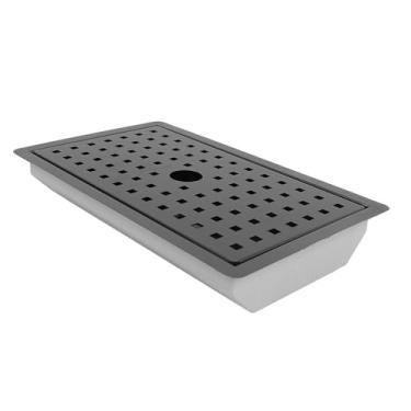 Imagem de GLOGLOW Outras Ferramentas e Acessórios de Cozinha Pia Com Bandeja de Drenagem de água, Estação de Trabalho de Pia de Barra Pequena para Bancada, 13x7,87x1,97 Polegadas, 6 Peças de Cozinha de Aço