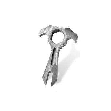 Imagem de Pry Bar de titânio EDC, mini multiferramenta poderosa de 4,85 cm, ferramenta leve de titânio não magnética de 11 g para sobrevivência ao ar livre, trabalho de precisão, abertura de garrafa