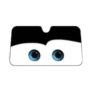 Imagem de Para-brisa de Carro com Proteção Solar - 3 Cores - Viseira Lateral e P