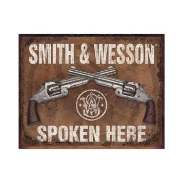 Imagem de Placa De Metal Vintage HD Com Pintura De Pistola, Arte De Parede Para 