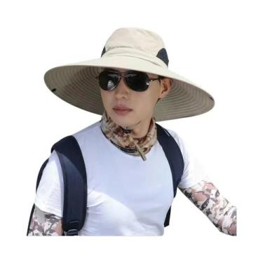 Imagem de Chapéu De Pescador Masculino Com Aba Larga, Secagem Rápida, Casual Par