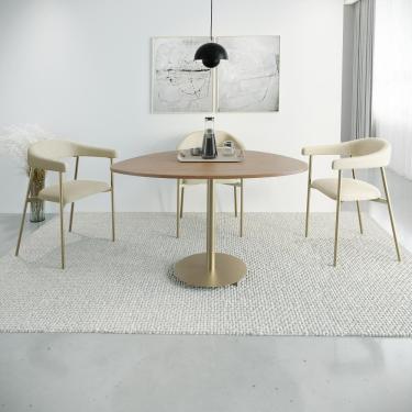 Imagem de Conjunto 4 Cadeiras de Jantar Joy Tecido Corr Est.Champ