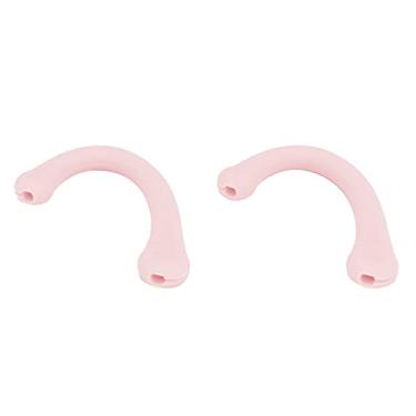 Imagem de CUOFYUNL 10 pares Soft Silicone Proteção de ouvido Gancho Retentores de ouvido com mufla de boca Protetor de ouvido confortável (Rosa)