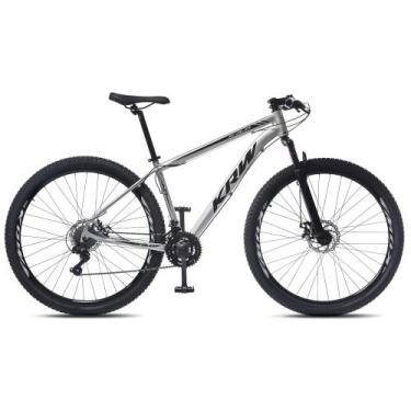 Imagem de Bicicleta Aro 29 KRW Alumínio 27 Vel Freio a Disco R27, 19, Prata, Pre