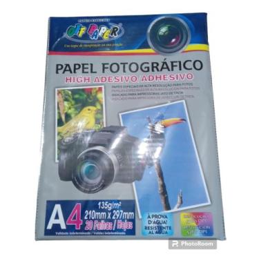 Imagem de Papel Adesivo fotográfico, papel fotográfico, Papel Adesivo com Brilho