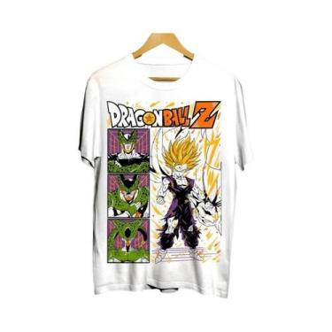 Imagem de Camiseta Unissex Dragon Ball Z Son Goku Vegeta 100% Algodão De Manga C