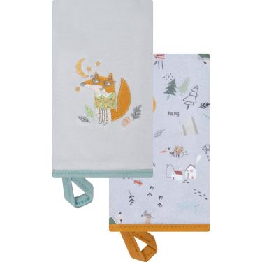 Imagem de Kit 2 Babinhas Paninho de Boca Bebê Escandinavo Cinza - Hug