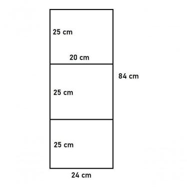 Imagem de Prateleira Em Metal Reforçada 80Cm Moderno Para Casa