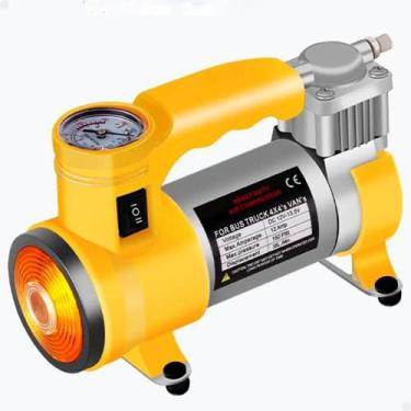 Imagem de Mini Compressor Ar 12v Pneu Bola Carro Bike Lanterna 150psi - LORBEN