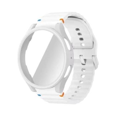 Imagem de Pulseira De Silicone Para Relógio Samsung 40mm 44mm Com Protetor De Te