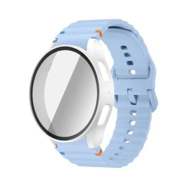 Imagem de Pulseira De Silicone Para Relógio Samsung 40mm 44mm Com Protetor De Te