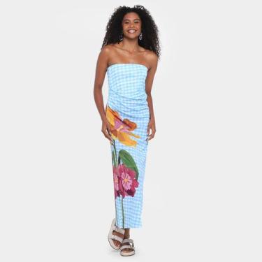 Imagem de Vestido Farm Floralice, Azul, G