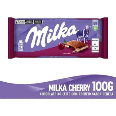 Imagem de Chocolate Ao Leite Cherry Creme 100g Milka