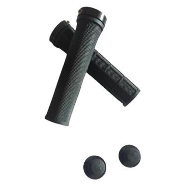 Imagem de Manopla Punho Borracha com Trava em Alumínio  GTA 130MM, Preto_preto