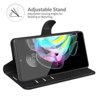 Imagem de Capinha Capa Flip Carteira Para Motorola Moto G84 Preta - POP SHOP, Pr
