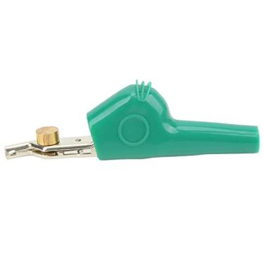 Imagem de Clipe de jacar¨¦ de metal, conector de crocodilo grampo de teste sortimento de chumbo de teste de bateria el¨¦trica com agulha, bra?adeira de teste de comunica??o de telecomunica??es 25m(Green), cl