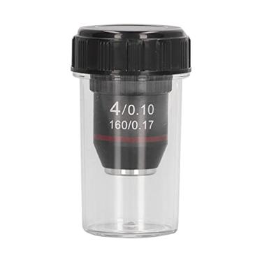 Imagem de Lente do microscópio, distância de trabalho de 18 mm, excelente revestimento de transmissão de luz para evitar quedas;