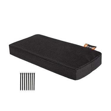 Imagem de Qudai Almofada de assentos traseiros de bicicleta macia engrossar tapete de assento traseiro de bicicleta destacável lavável almofada de rack de bicicletAConfortável almofada de assentos traseiros de