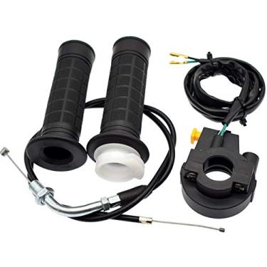 Imagem de Acelerador giratório e cabo de 91,44 cm para guidão de 22 mm 49cc 66cc 80cc motor de bicicleta motorizada Push Bike