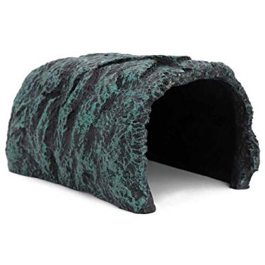 Imagem de M.Z.A. Réptil Rock Hideout Réptil Rock Hide Cave Reptile Hide Away Turtle Hideout para Dragão Barbudo Tartaruga Pequeno Lagartos Peixe Amphibians