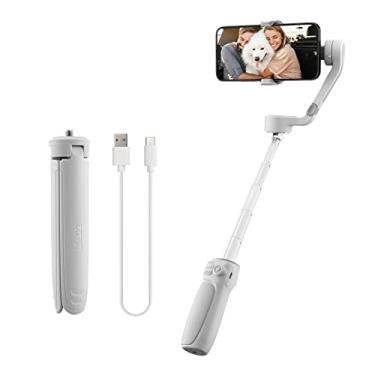 Imagem de Chusui SMOOTH-Q4 Estabilizador de cardan de 3 eixos portátil para smartphone Vlog Gimbal de telefone portátil Haste extensível embutida de 215 mm com mini tripé Max. 280g de carga útil suporta vários