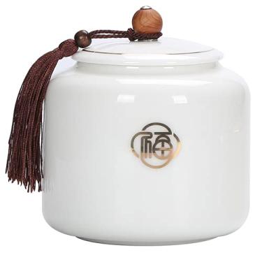 Imagem de Potes de chá de cerâmica de 13,5 cm para armazenamento de latas de chá criativo para decoração de casa