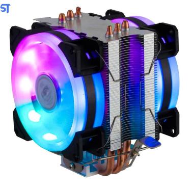 Imagem de Cooler Gamer Para Processador Dupla Fan LED/Dissipador DX-9107D