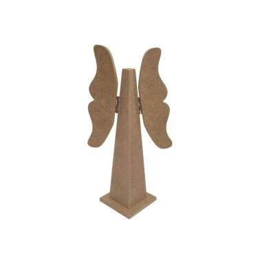 Imagem de Anjo com dobradiça nas asas/ Enfeite de Mesa- Jeito Próprio Artesanato
