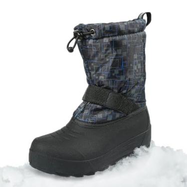 Imagem de Bota de Inverno Infantil Northside Boys Meninas/Crianças Pequenas/Crianças Grandes Frosty, Black/Blue, 6 Toddler