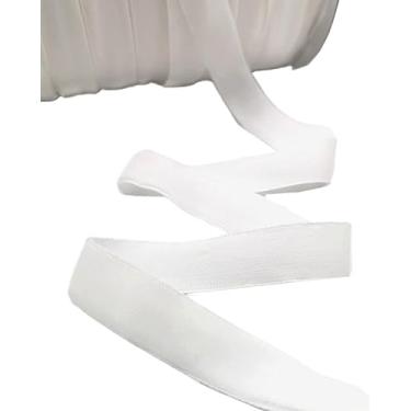 Imagem de Fita de veludo branca de 50 metros, fita vintage para embrulho de presente, fitas para artesanato, ornamentos de tecido de veludo para decoração de árvore de Natal, guirlanda, guirlanda de flores,